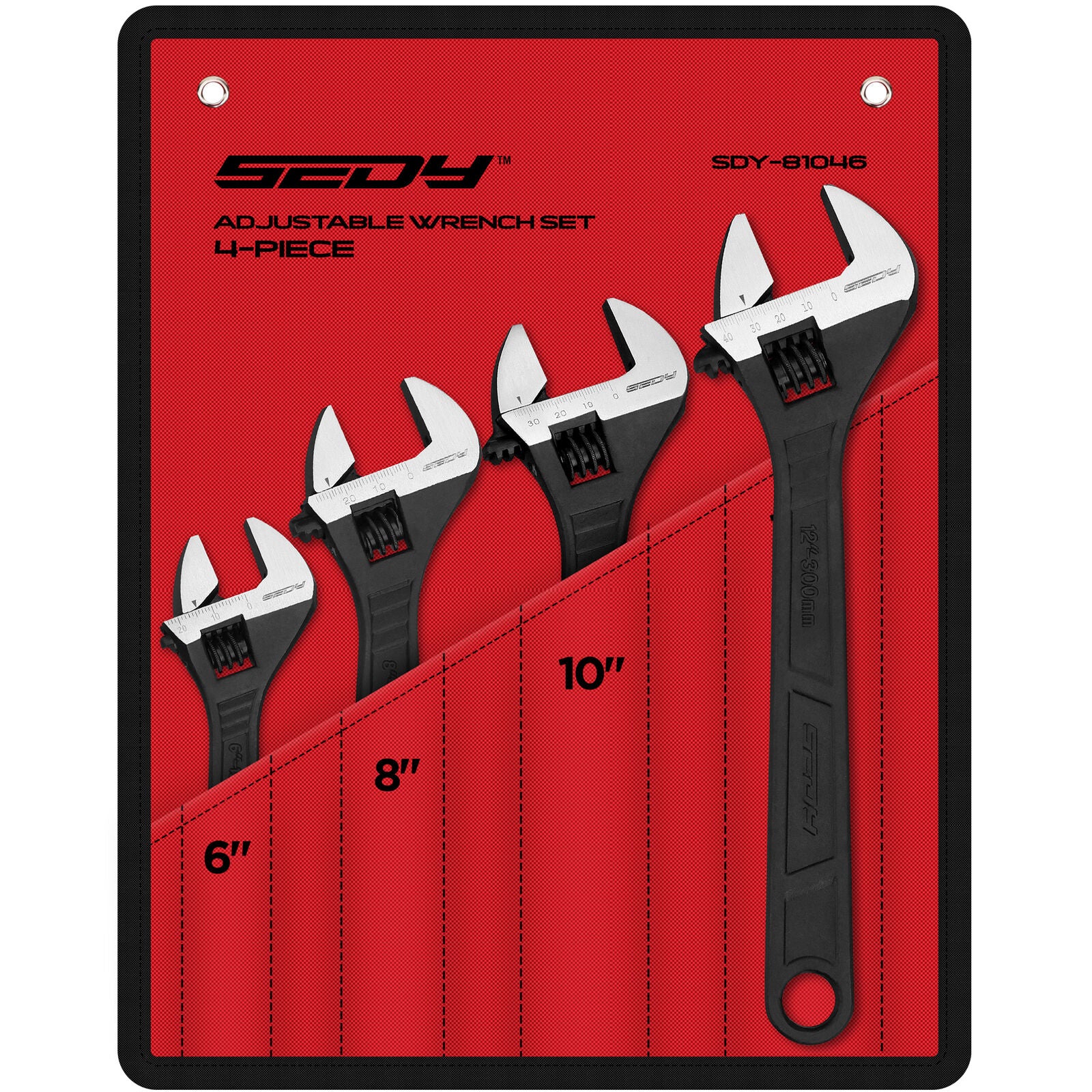 Versatile and Durable SEDY Adjustable Wrench Set in SAE and Metric Sizes