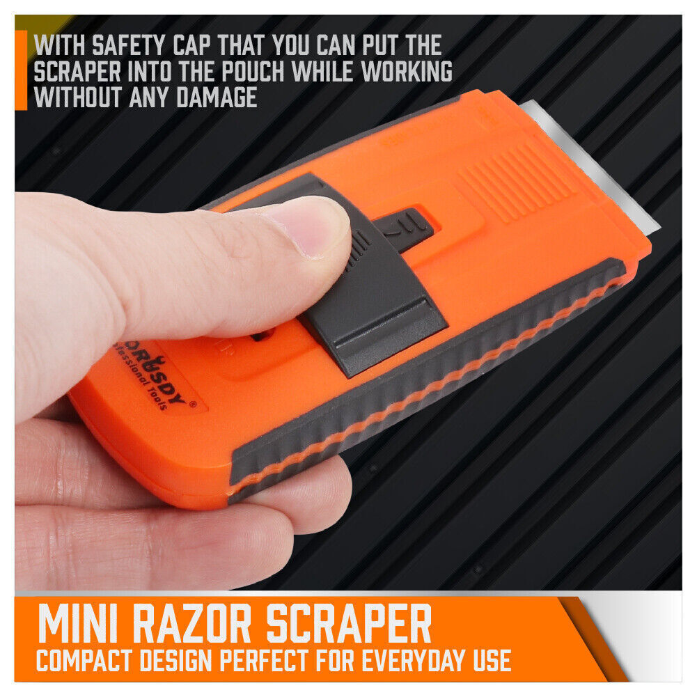 Scraper You Put Razor In HORUSDY Scraper with Plastic Razor Blades - Multipurpose Paint and Glu ...