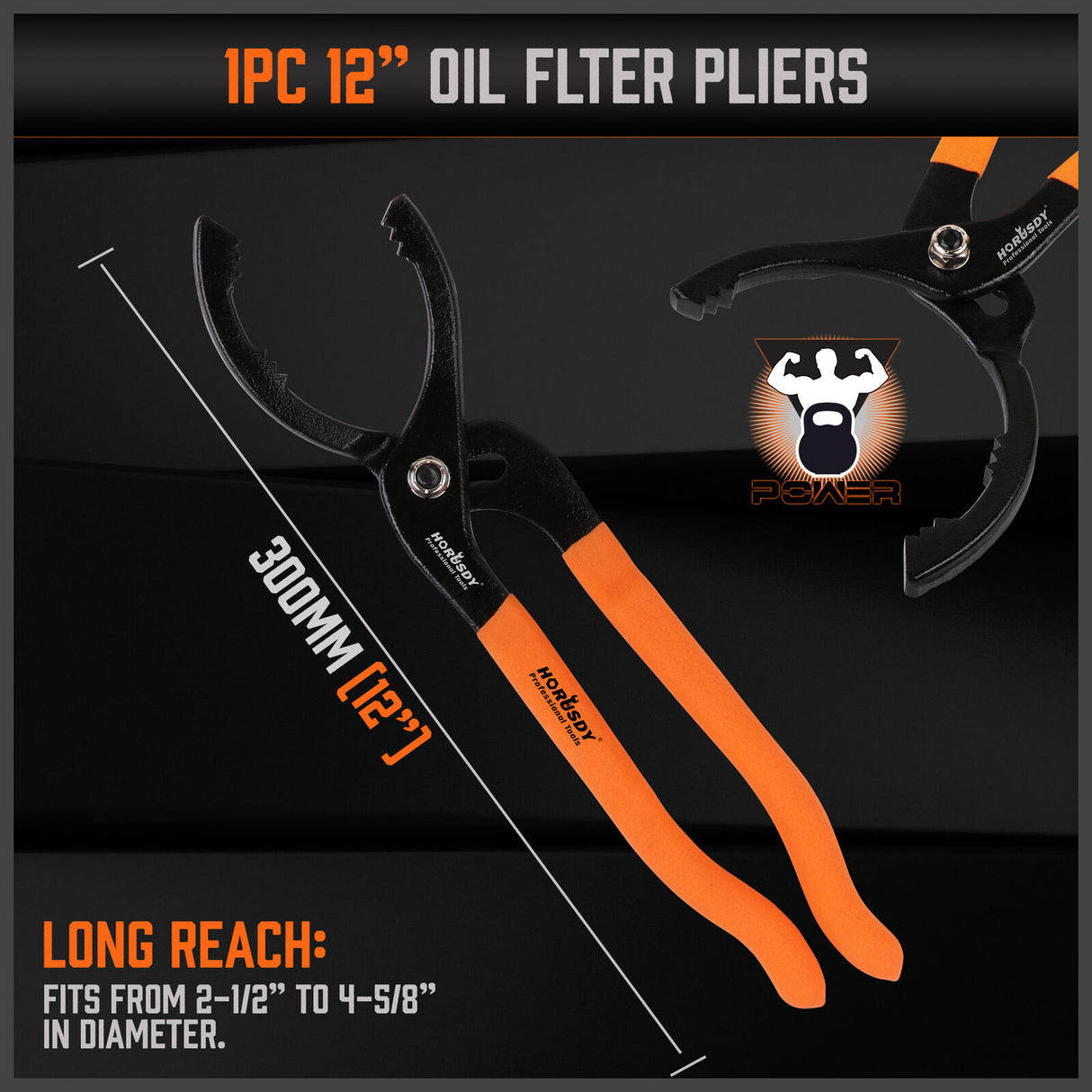 Comprehensive 5-Piece Oil Filter Wrench Set with Swivel Grip - Chrome Vanadium Steel for Durability and Rubber Handles for Comfort