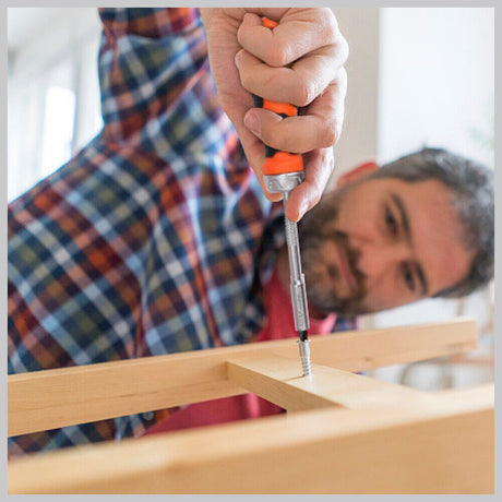 HORUSDY 25-Piece Screwdriver Set Featuring Magnetic Ratchet Bit Driver, Slotted, Philips, Torx, Spade, and Hex Bits for Diverse Household and Office Use