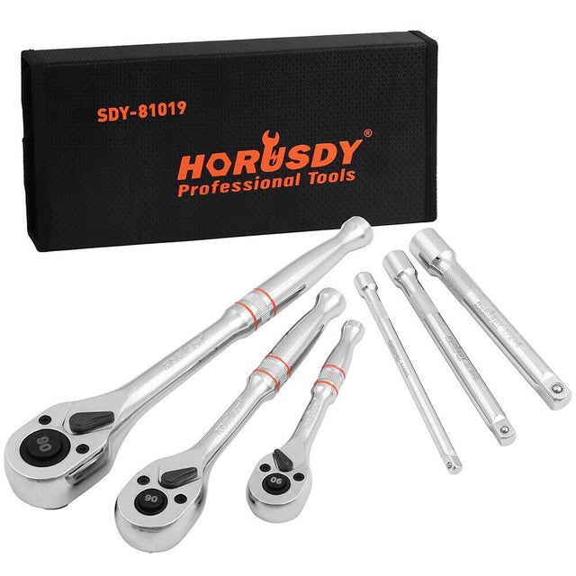 HORUSDY 6Pcs Mini Ratchet Spanner Set