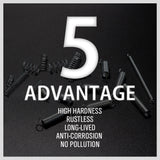 HORUSDY 200-Piece Spring Kit, Diverse Compression and Extension Springs, in Organized Case, for Bicycles, Locks, Automotive and More