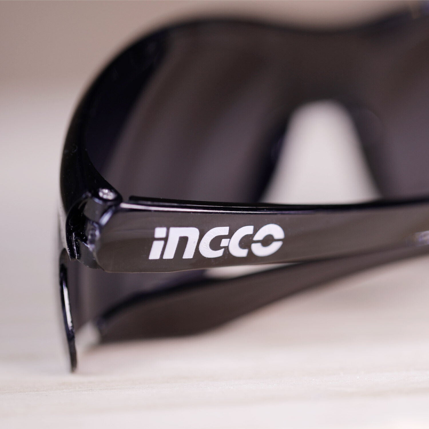 INGCO Lightweight Safety Glasses with Dark Shade 8 - Comfortable, Wide Visual Field, Dust Proof Eye Protect Goggles