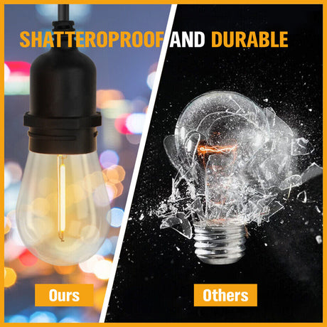 Solar-Powered String Lights for Festoon Wedding Party