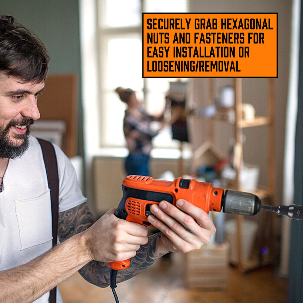 Complete 12-Piece Metric and Imperial Magnetic Nut Driver Set for Quick and Secure Fastening