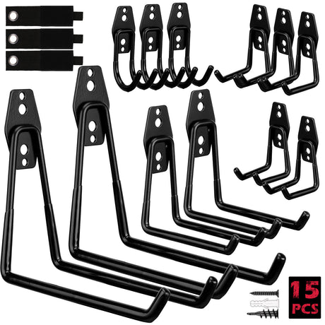 Sturdy and Durable SEDY Garage Wall Hooks in Stainless Steel for Tool Organization