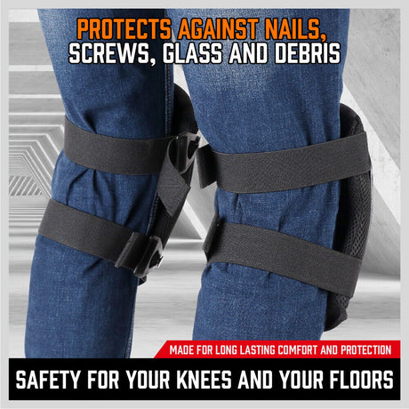 Knee pads with gel cushion and foam padding