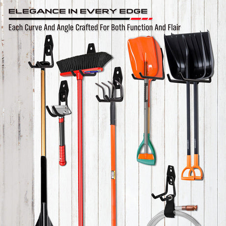 Sturdy and Durable SEDY Garage Wall Hooks in Stainless Steel for Tool Organization