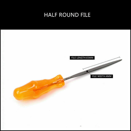 6Pc Mini Needle File Set in Alloy Steel - Ideal for Woodworking, Carving, and Craft Projects with Ergonomic Grips