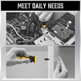 Durable HORUSDY 11-Piece Magnetic Screwdriver Set in Storage Box, Featuring Ergonomic Non-Slip Handles and Strong Magnetic Heads for Easy Screw Handling