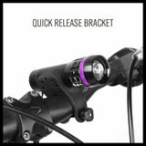 LED Bicycle Front Headlight and Rear Tail Flashlight Set for Nighttime Cycling Safety