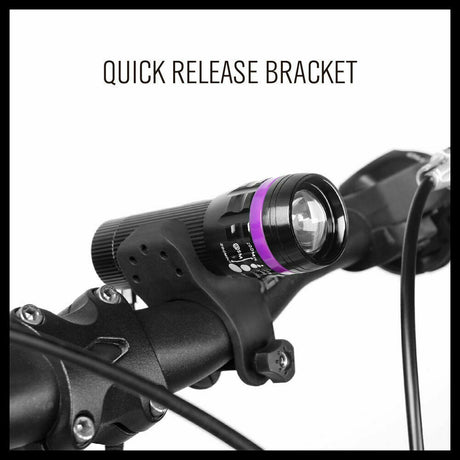 LED Bicycle Front Headlight and Rear Tail Flashlight Set for Nighttime Cycling Safety