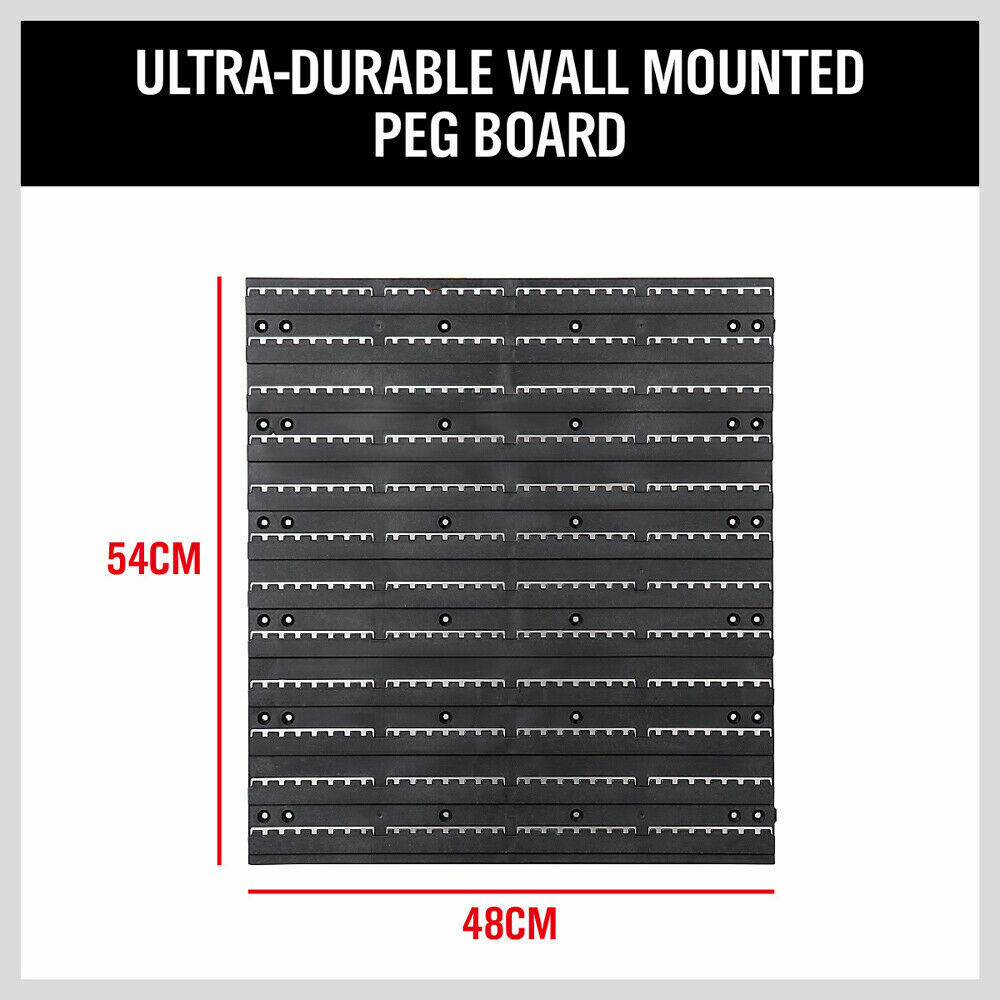 Comprehensive 86-Piece Wall Mounted Storage Bins and Tool Holder Set for Workshop and Garage Organization
