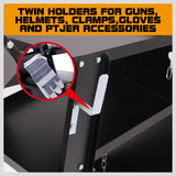 Sturdy 3-Tier Welding Trolley with Gas Tank Storage, Twin Tank Chains, and Solid Rubber Wheels