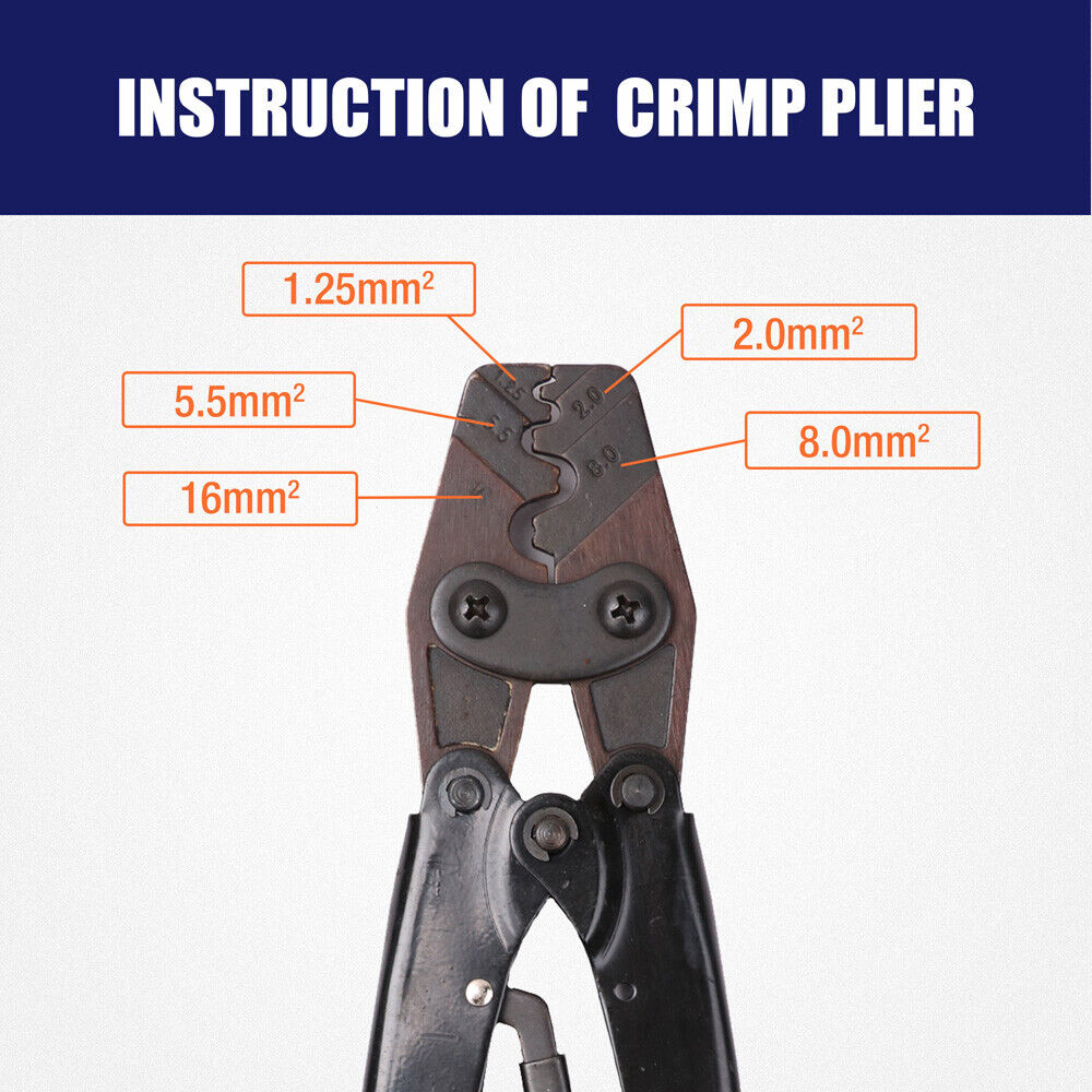 Precision Crimping Tool Head for Secure Anderson Plug Terminal Connections