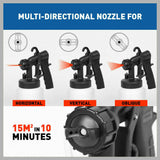 Electric Paint Sprayer Gun 650W with 800mL Container and 1.5m Flexible Hose, Ideal for DIY Projects