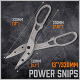 Heavy Duty 13-Inch Metal Sheet Cutter with High-Carbon Blades for Cutting Tin, Copper, and Aluminium