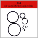 Extensive 419 Piece Metric Rubber O-Ring Kit for Automotive and Industrial Applications