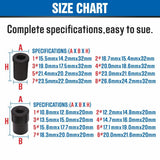 SEDY 17Pc Clutch Alignment Tool Kit with various pilot bearing and clutch plate adaptors