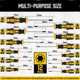 HORUSDY 13-Piece Magnetic Torx Screwdriver Set, T5-T40 Star Sizes, with Chromium Molybdenum Vanadium Steel and Magnetizer Demagnetizer Tool