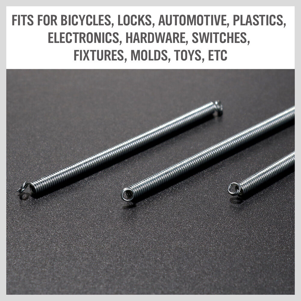 HORUSDY 200-Piece Spring Kit, Diverse Compression and Extension Springs, in Organized Case, for Bicycles, Locks, Automotive and More