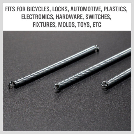 HORUSDY 200-Piece Spring Kit, Diverse Compression and Extension Springs, in Organized Case, for Bicycles, Locks, Automotive and More