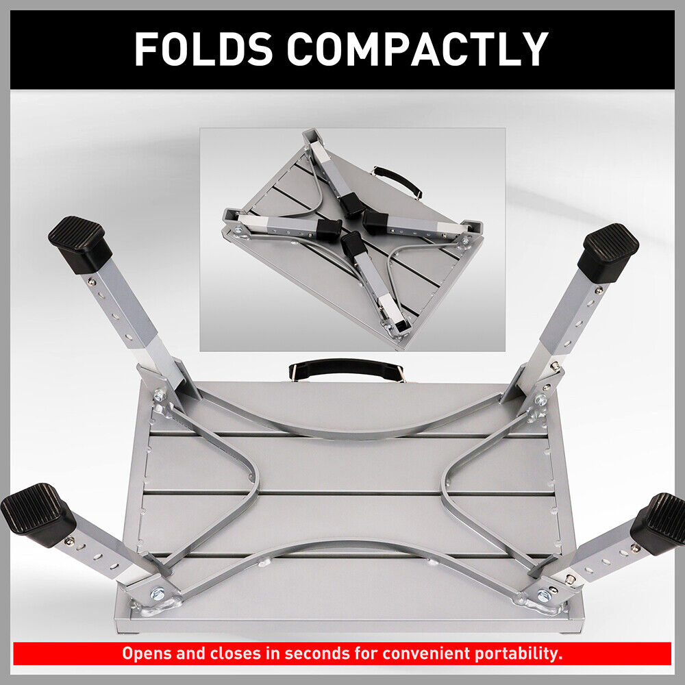 Illuminated Folding Stool with Adjustable Height