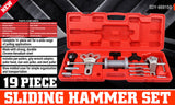 Slide Hammer Tool Kit with Various Attachments in Hard Plastic Case