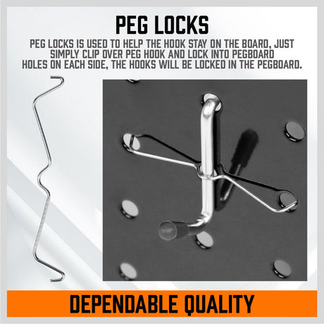 Comprehensive 142-Piece Pegboard Hook Set with Assorted Organizers and Storage Trays for Efficient Tool Management