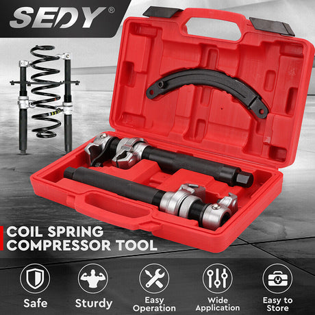 Heavy-Duty SEDY Coil Spring Compressor Set for Automotive Suspension Repairs