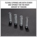 HORUSDY 200-Piece Spring Kit, Diverse Compression and Extension Springs, in Organized Case, for Bicycles, Locks, Automotive and More