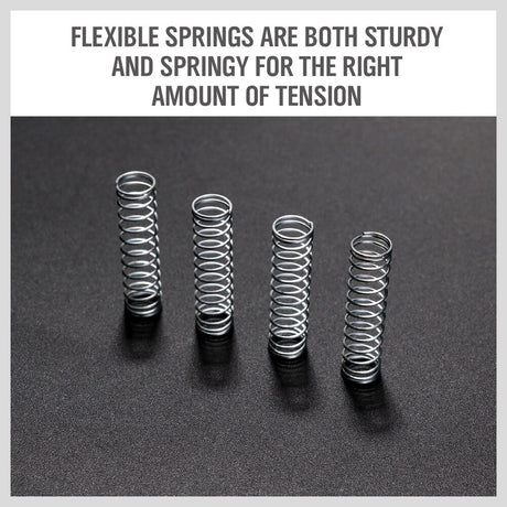 HORUSDY 200-Piece Spring Kit, Diverse Compression and Extension Springs, in Organized Case, for Bicycles, Locks, Automotive and More