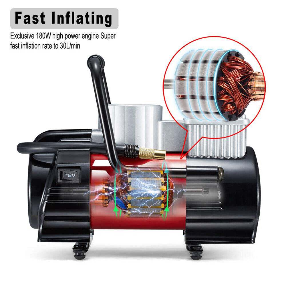 HORUSDY 180W Portable Air Compressor Pump with LED Display