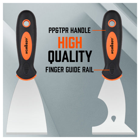 High-Quality 5-Piece Stainless Steel Putty Knife Set - Ergonomic Design for Wall Scraping, Paint Cleaning, and Joint Applications