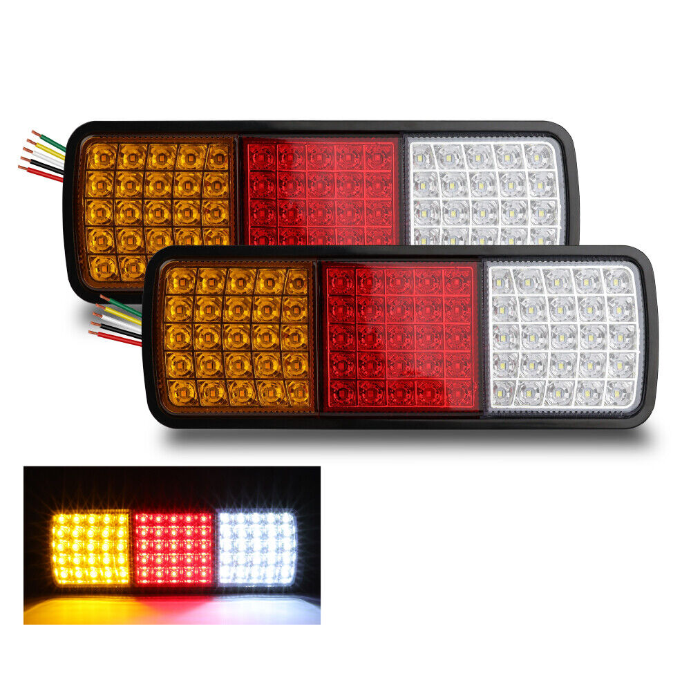 HORUSDY 75 LED 12V Tail Lights Dual Pack for Trailers, Trucks, Utes