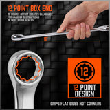 Durable 32-Piece Chrome Vanadium Steel Wrench Set with Mirror Polish Finish