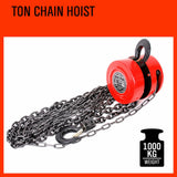 Industrial-Grade Manual Chain Hoist with Sturdy Hooks and Secure Latch Mechanism