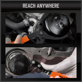 Comprehensive 5-Piece Oil Filter Wrench Set with Swivel Grip - Chrome Vanadium Steel for Durability and Rubber Handles for Comfort