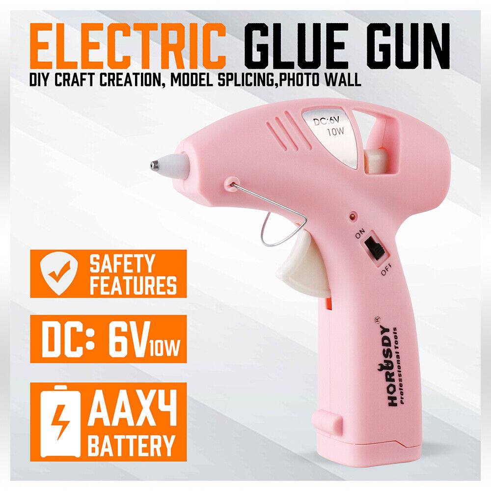 Portable Cordless Hot Glue Gun Set - Includes 20 Glue Sticks and Batteries, Ideal for Crafts and DIY Repairs