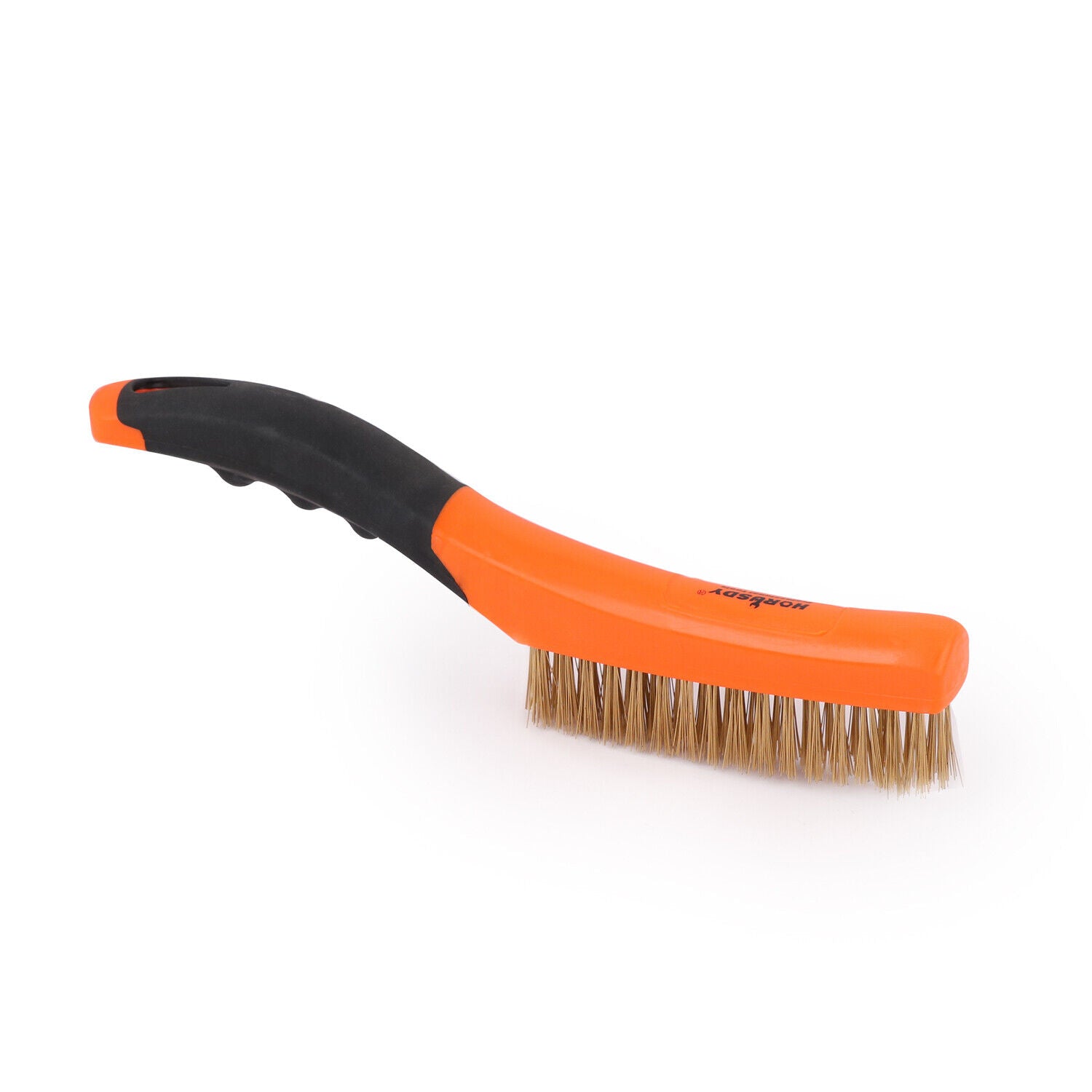 Durable Brass Wire Brush with Ergonomic Handle for Removing Rust and Paint