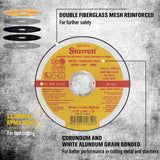 12-Pack of 4.5-Inch 115mm Angle Grinder Cutting Discs, Thin Cut Off Wheels for Steel and Metal, 13300 RPM Max