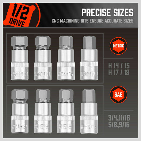 36-Piece Hex Bit Socket Set with S2 Steel Bits. Premium materials. Rugged strength. Versatile and organized. Ideal for repairs.