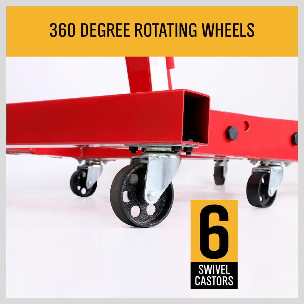 2-Ton Hydraulic Engine Crane: Foldable, durable, and versatile lifting tool for automotive and repair shops