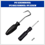 Comprehensive 9-Piece Hose Clamp Pliers Kit - Includes Swivel Jaw, Flat Band, Angled Pliers, and Additional Tools for Automotive Repair