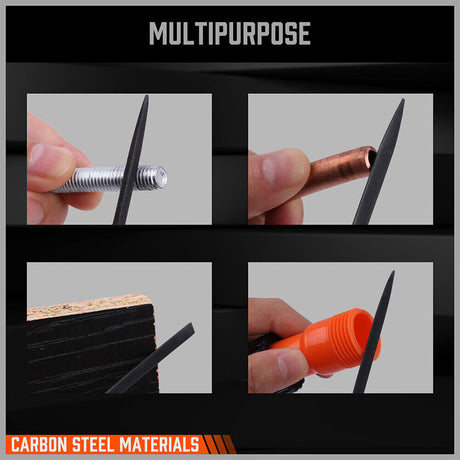 HORUSDY 2 Mini Steel Files for Hardwood Processing, Deburring, Polishing in Carpentry and Wood Carving