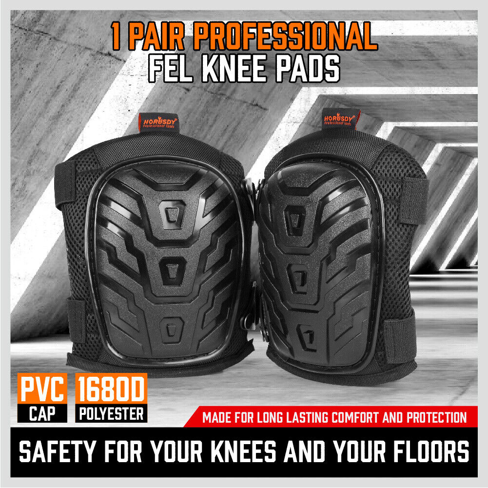 Knee pads with gel cushion and foam padding