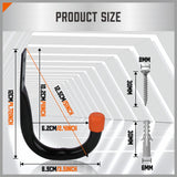 HORUSDY 6Pc Wall Mount Garage Hooks Set