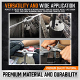 Comprehensive 40 Piece Tap and Die Set in Imperial SAE Measurements with Screwdriver Thread Drill and Pitch Gauge
