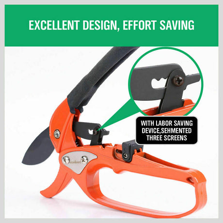 Heavy Duty Ratchet Pruning Shears with SK Steel Blade