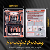 6-Piece Magnetic Screwdriver Set - Phillips and Flat Head Tips, rubber grip handle, heavy-duty, versatile, reliable accuracy.